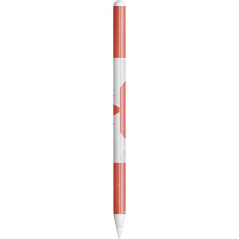 Canada Flag Distressed Apple Pencil (2nd Gen 2019) Skin